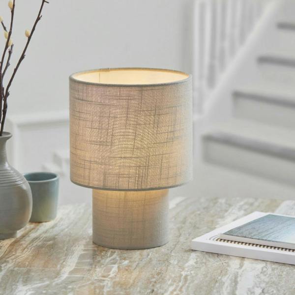 Buxton Grey Mini Table Lamp