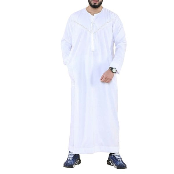 106_thobe_White_L - 56, 106_thobe_White_M - 54, 106_thobe_White_S - 52, 106_thobe_White_XL - 58, 106_thobe_White_XXL - 60