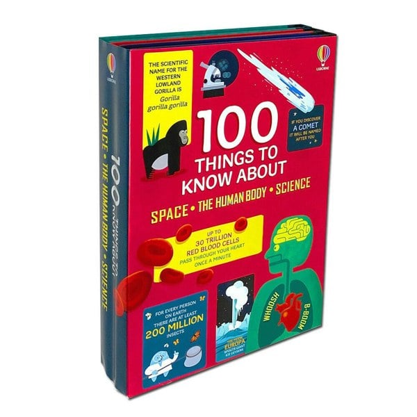 100 Things to Know About 3 Books Collection Set - Space, The Human Body, Science