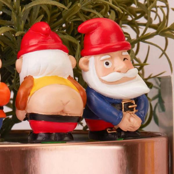 Mini Plant Pot Naughty Gnomes - lifestyle shot