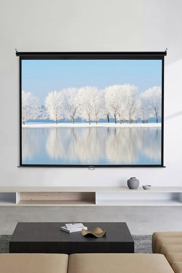 Living and Home 84" Manual Wall Mounted Projection Screen