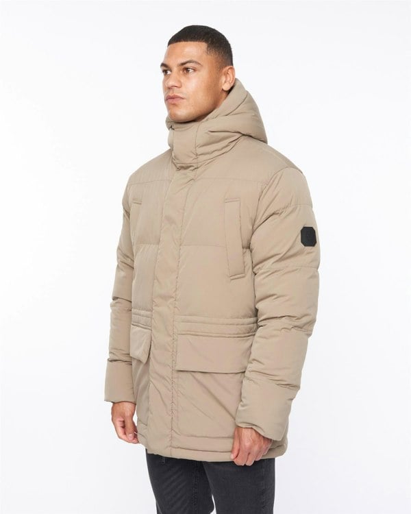 Duck and Cover Fletchley Puffer Jacket Beige