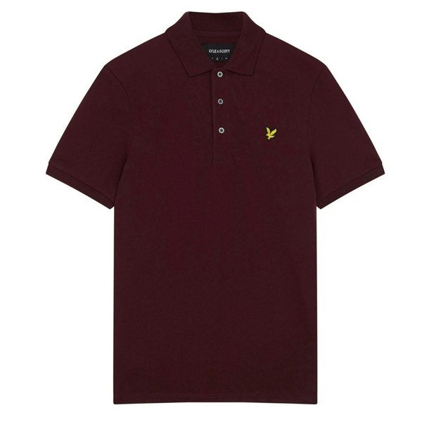 Lyle & Scott Plain Polo Shirt - Weavers Claret