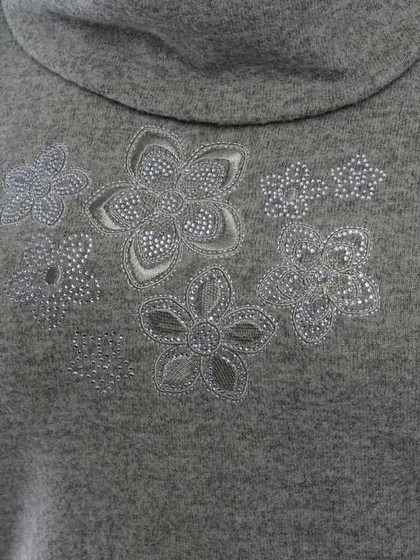 TIGI-Wear Diamante Placement Cowl Neck Top