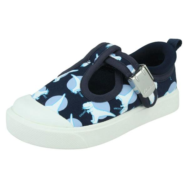 Clarks Boys Clarks Casual T-Bar Shoes City Dance
