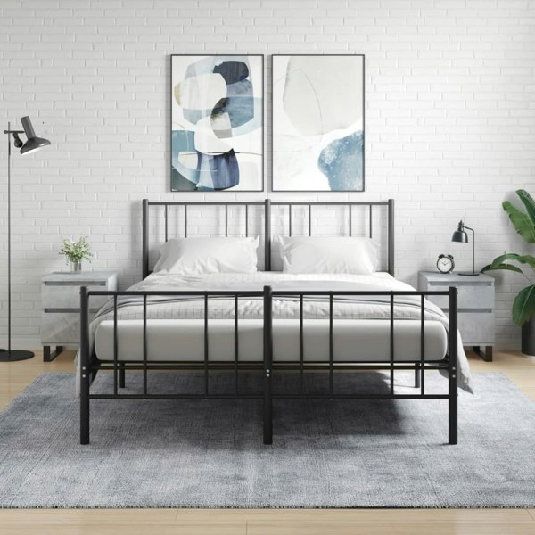 Berkfield Bedside Cabinets 2 pcs Concrete Grey 40x35x50 cm Engineered Wood