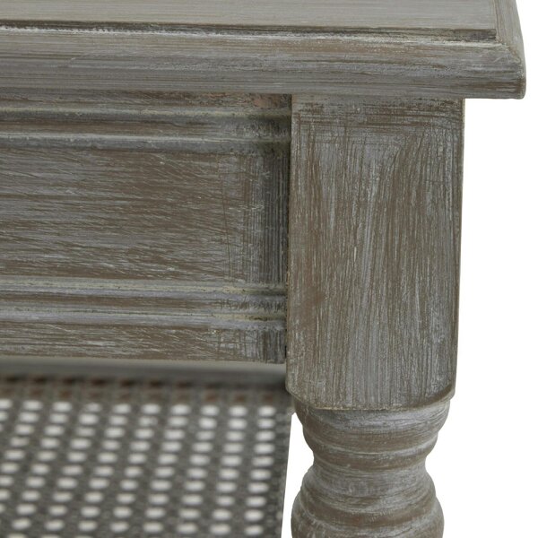 Wyld Haus Laurelbrook Rattan Shelf Rectangular Coffee Table