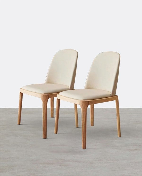 Weilai Concept A Set of 2 Sienna Dining Chairs, White