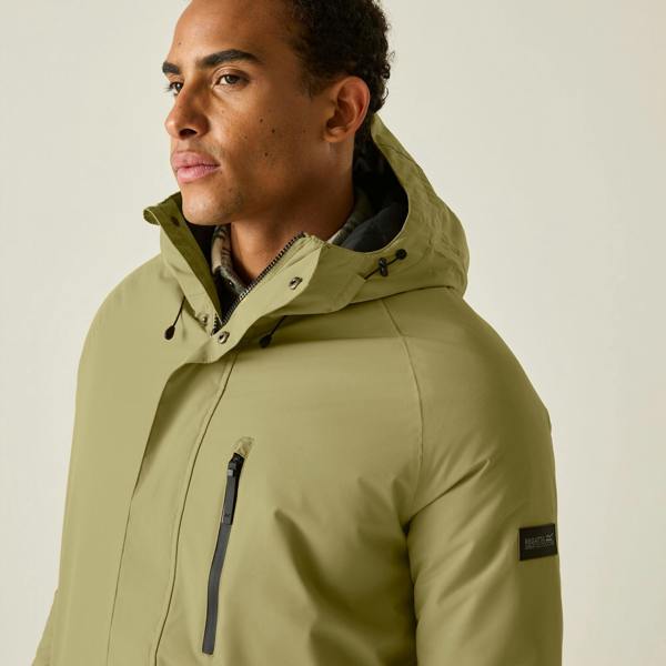 Regatta Mens Slyvan Insulated Waterproof Jacket - Desert Beige