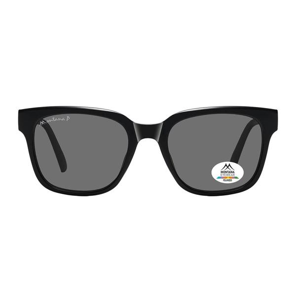 Montana Sunglasses MP54 Shiny Black Grey Polarized