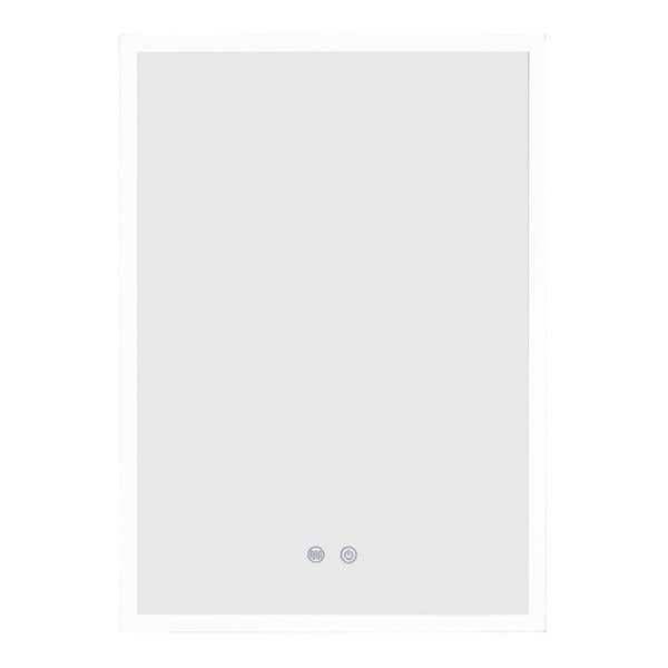Surface Mount Frameless Single Door LED Mirror Cabinet Bathroom Mirror Cabinets Living and Home