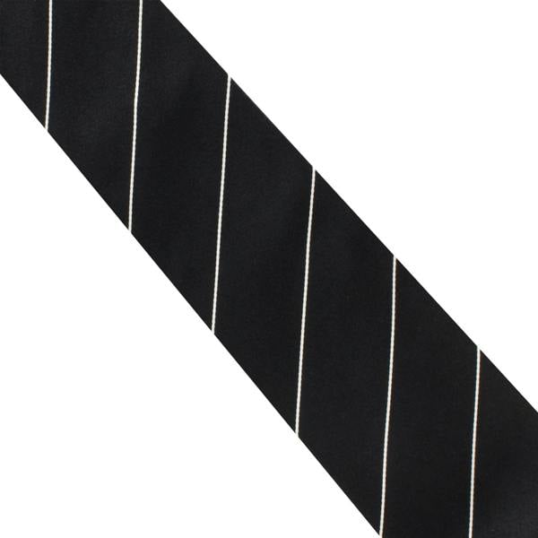Paul Smith black and white striped tie in silk