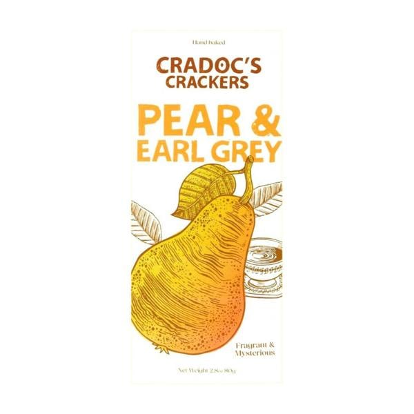 Cradoc's Pear & Earl Grey Crackers (80g)