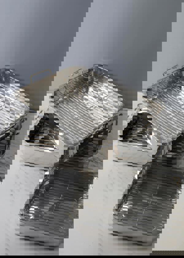 KitchenCraft Stainless Steel 43cm x 31cm Roasting Pan