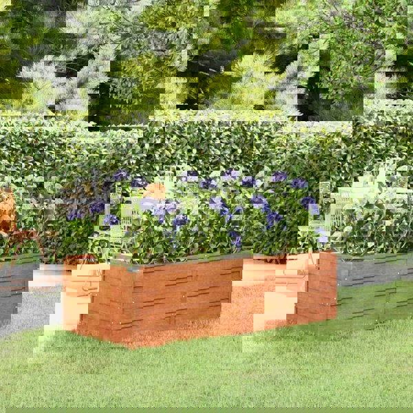 Berkfield Garden Raised Bed Rusty 160x80x45 cm Corten Steel