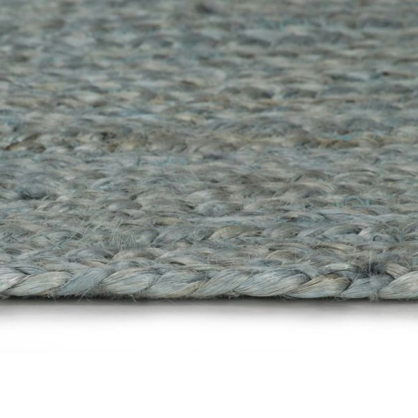 Berkfield Handmade Rug Jute Round 150 cm Olive Green