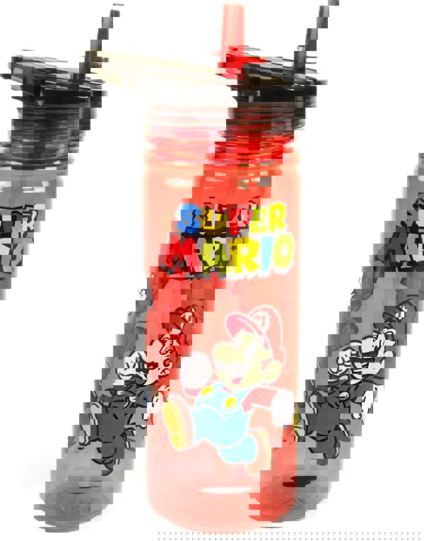 Nintendo Unisex Kids Black Mario Yoshi Print Lunch Bag Bottle and Snack Pot (One Size)