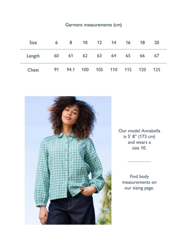 Kite Organic Marshwood Flannel Check Blouse