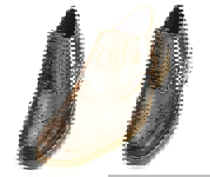 Frank James Newman Mens Leather Lace Hi Shine Formal Brogue Shoes