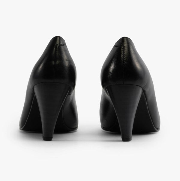 Mod Comfys JASMIN Womens Leather Court Shoes Black