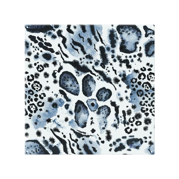 Benjamin Tate Design Blue Leopard Print Splash Back