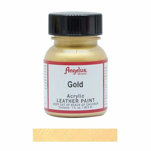 Angelus Metallic Leather Paint for Sneaker Customs and Shoes 1oz