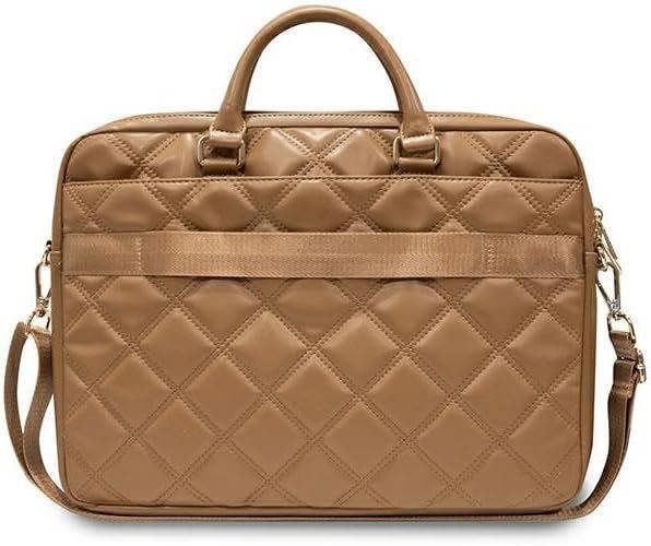 Guess Quilted 4G Bag for 16" Laptop Brown - GUCB15ZPSQSSGW