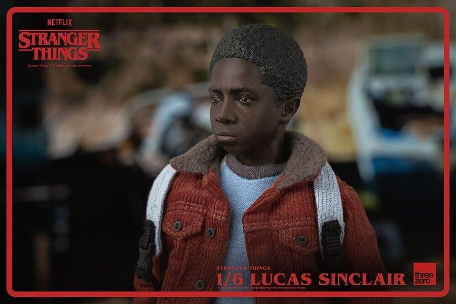 Threezero Lucas Sinclair Stranger Things Collectible Figure 1:6 Scale ThreeZero 3Z03180W0