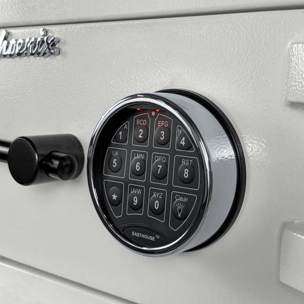 Phoenix Safe Phoenix Fortress SS1451E Security Safe in Scratch-resistant White Paint with VdS Certified Electronic Lock