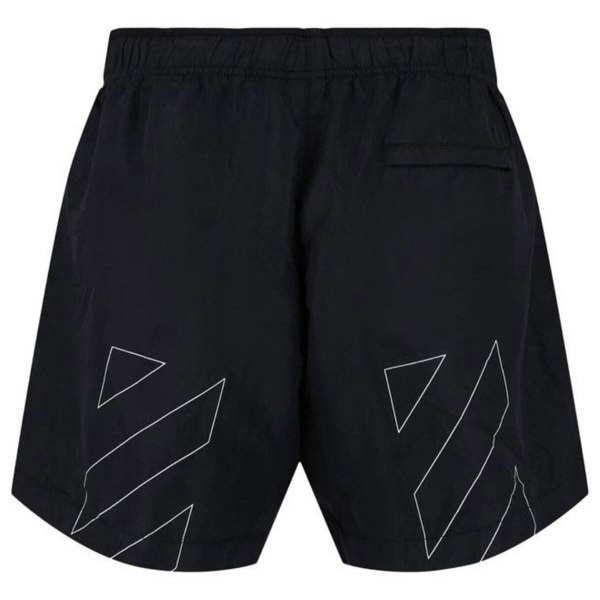 Off-White Diag OW Logo Black Swimshorts L