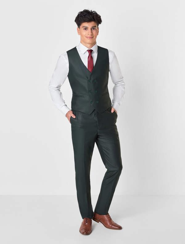 Midnight  green prom suit