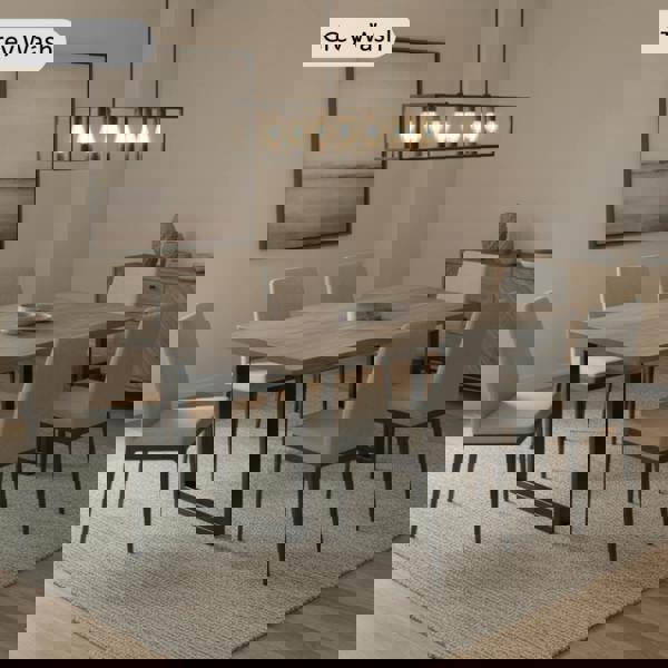 TRL Furniture Sleek & Slender Rustic Dining Table