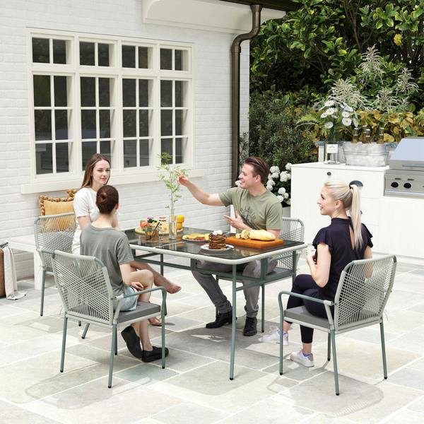 Resin Rattan Dining Set