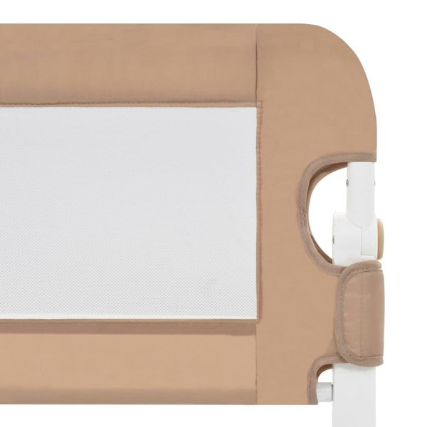 Berkfield Toddler Safety Bed Rail Taupe 120x42 cm Polyester