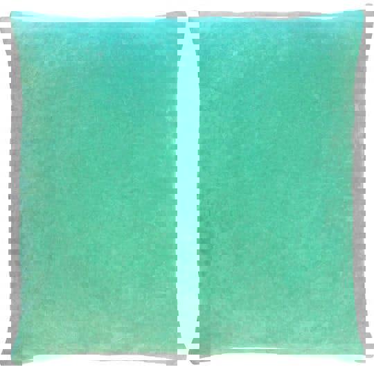 Furn Tanda Velvet Square Cushion Cover - Mint/Pink
