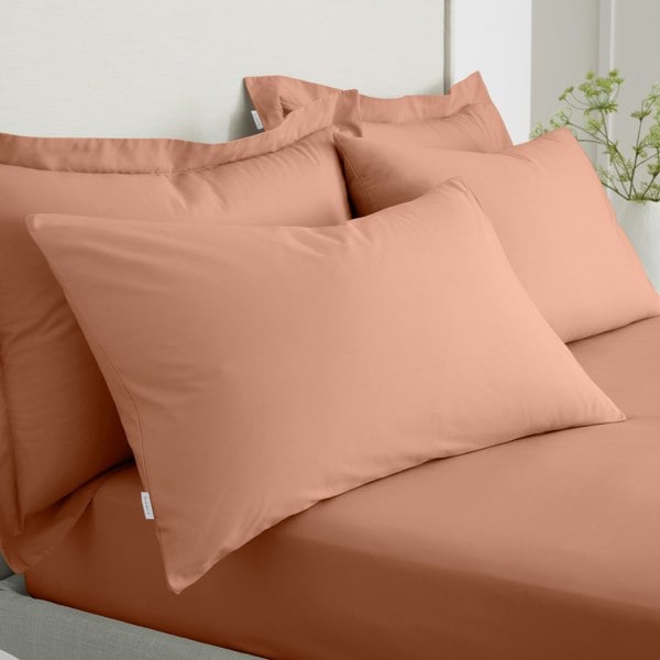Bianca 200 Thread Count Cotton Percale Standard Pillowcase Pair