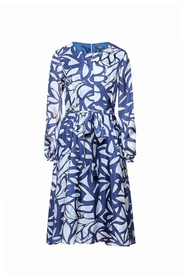 Rumour London Freya printed silk midi dress