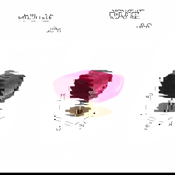 Rit Concept Bonnet Swivel Lounge Chair With Ottoman