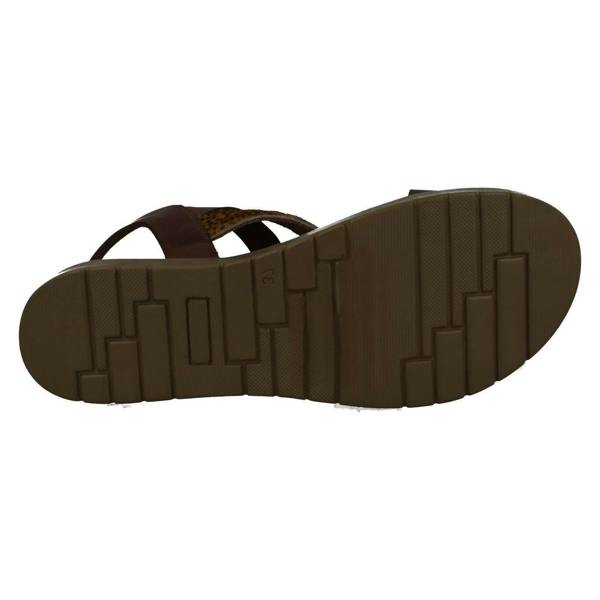 Leather Collection Ladies Leather Collection Flatform Sandals F00204