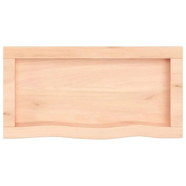 Berkfield Wall Shelf 60x30x4 cm Untreated Solid Wood Oak