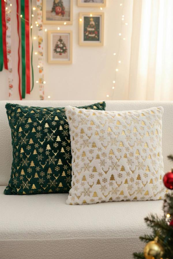 Living and Home Christmas Themed Plush Throw Pillows
