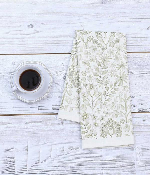 M.M Linen Lill Teatowel Sage