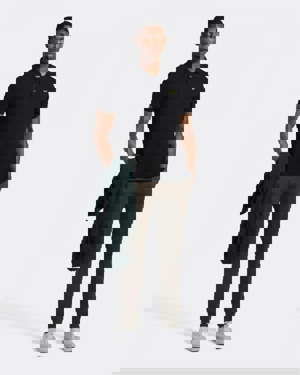 Lyle & Scott Plain Mens Polo Shirt SP400VOG - Z865 Jet Black