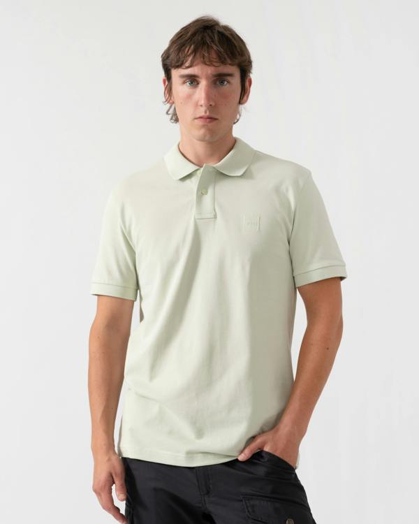 BOSS Orange Passenger Mens Stretch-Cotton Slim-Fit Polo Shirt with Logo Patch - Open Green 384