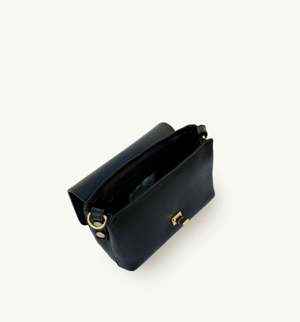 Apatchy London The Maisie Leather Bag - Black