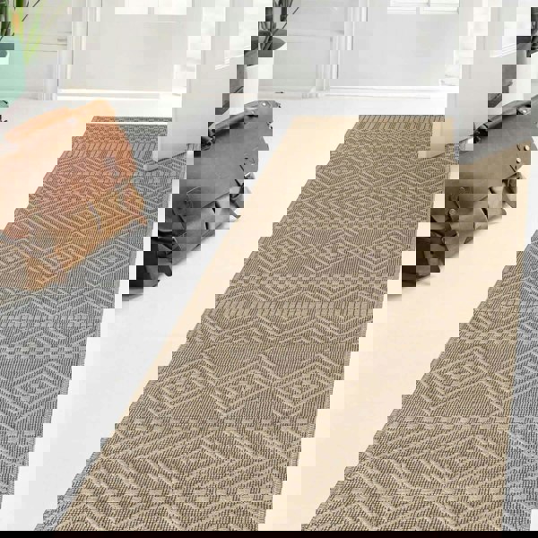 Beige Jute-Look Washable Rugs | Stylish & Easy-Clean