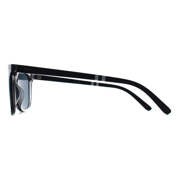 Polo Ralph Lauren Sunglasses PH4235U 631887 Shiny Transparent Grey Bottle Green