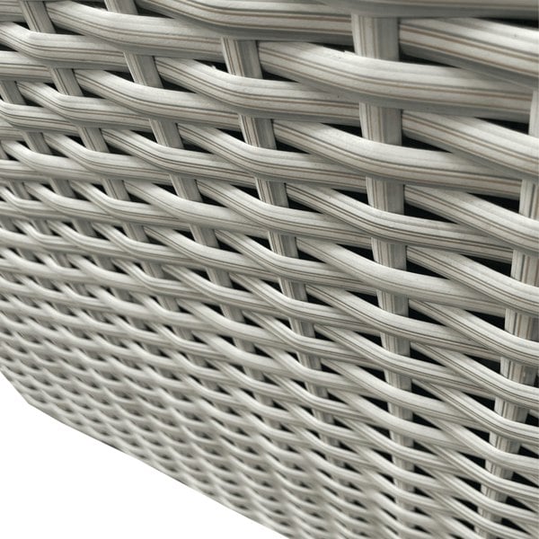 L Shaped 9 Seater Grey Rattan Patio Set With Fire Pit Table - 2