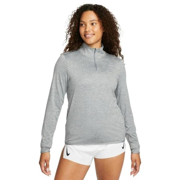 Nike Swift Women's UV Protection 1/4-Zip Smoke Grey Running Top XS