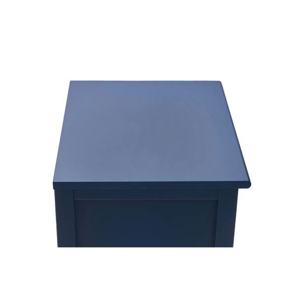 Cabinet Bits Palazzi 5 Drawer Narrow Chest Blue H116 W50 D40cm